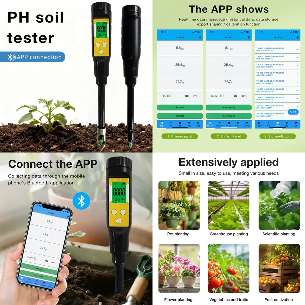Soil Ph Meter - Интеллектуальный измеритель pH почвы WAP01 для