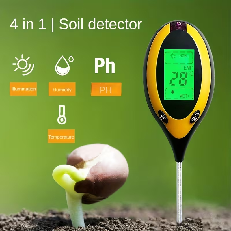 Soil Ph Meter - Многофункциональный измеритель влажности почвы 4-в-1 –
