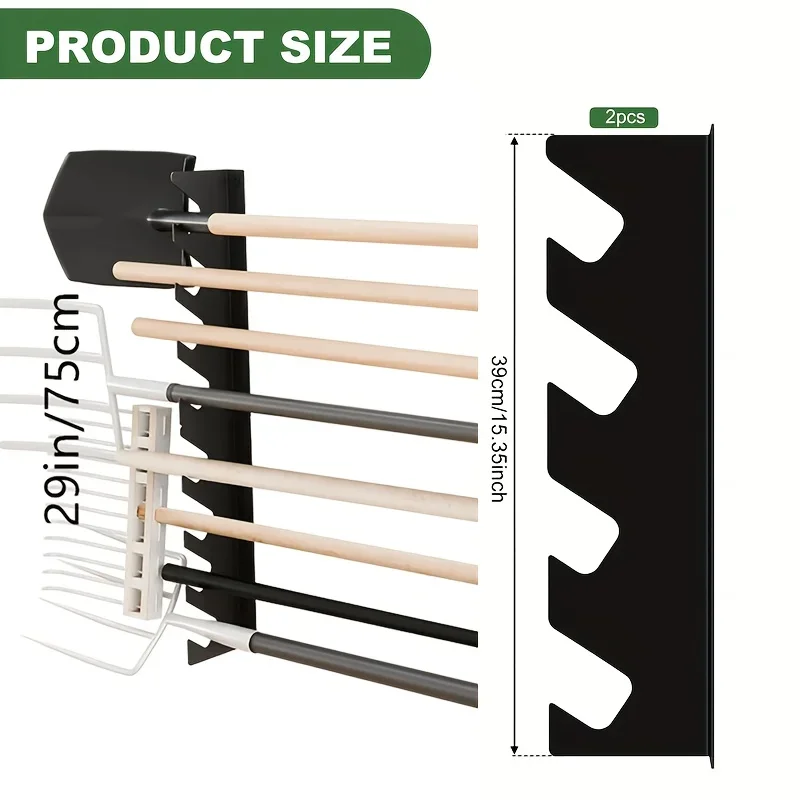Gardening Tools Organiser - Настенный металлический держатель для садовых инструментов