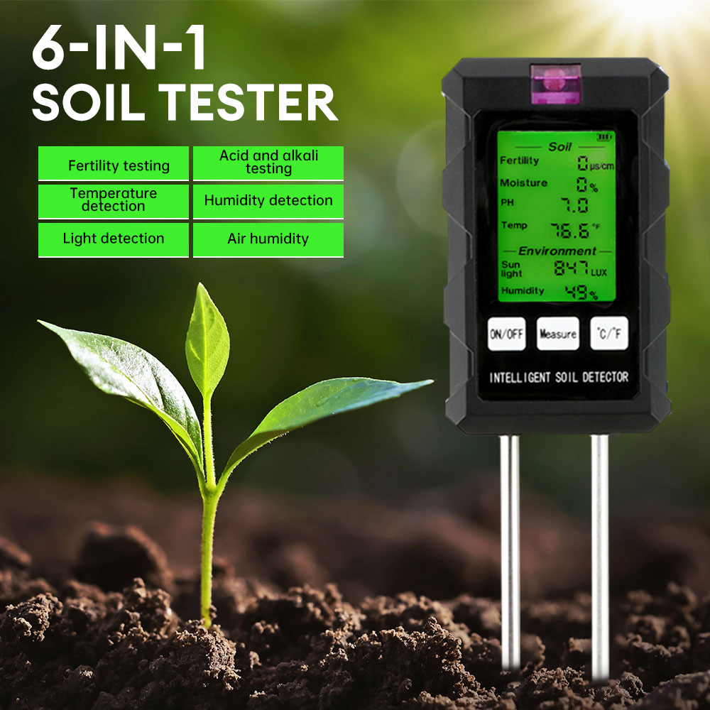 Soil Ph Meter - Многофункциональный измеритель pH, температуры, влажности, питательных