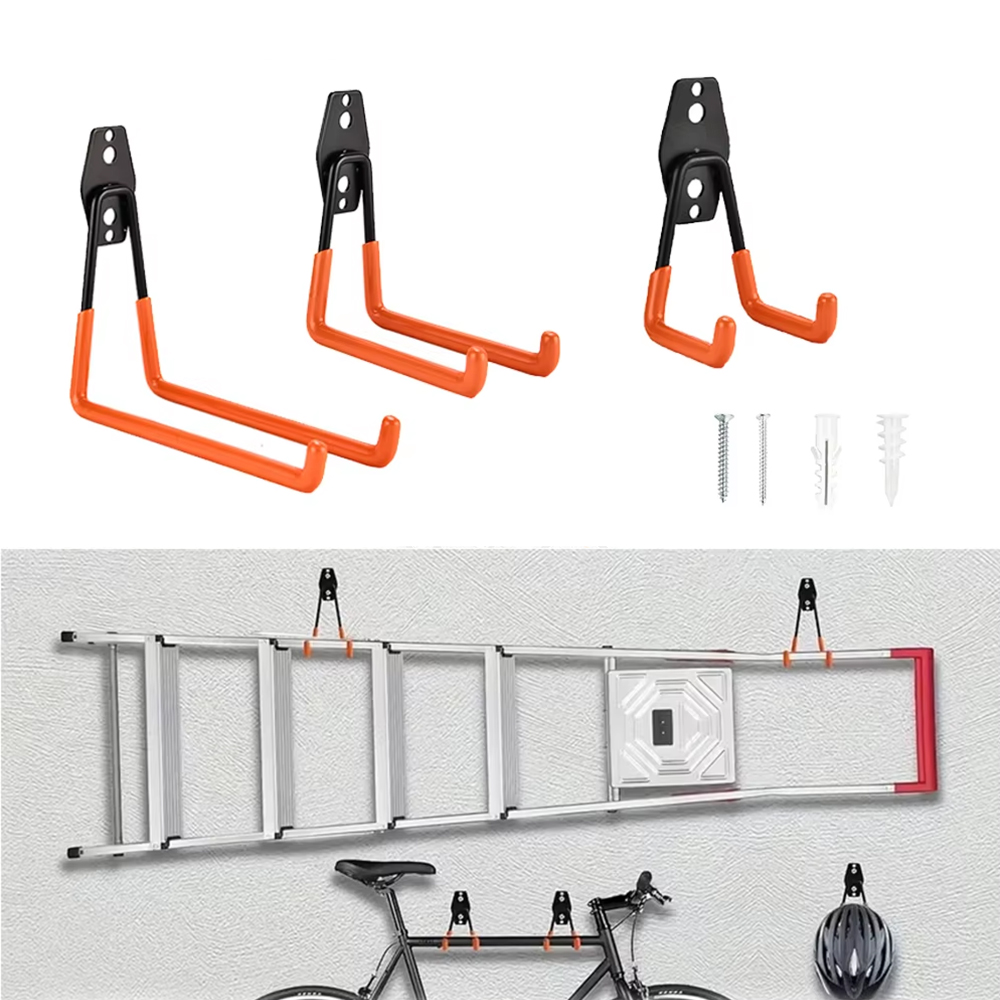 Gardening Tools Organiser - Прочный настенный металлический крюк-органайзер для гаража,