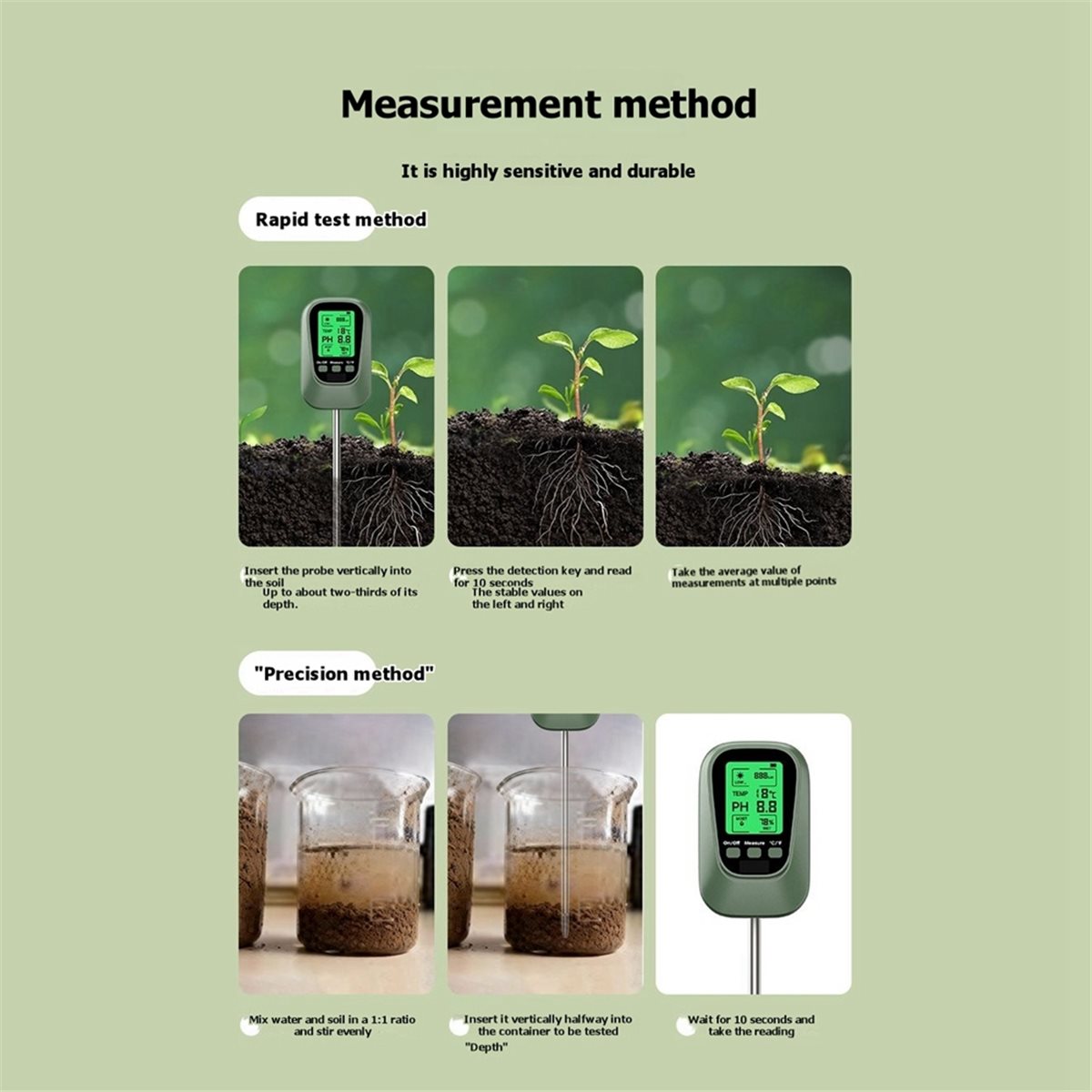 Измеритель pH почвы DT75BG 4-в – обзор и цена Soil Ph Meter