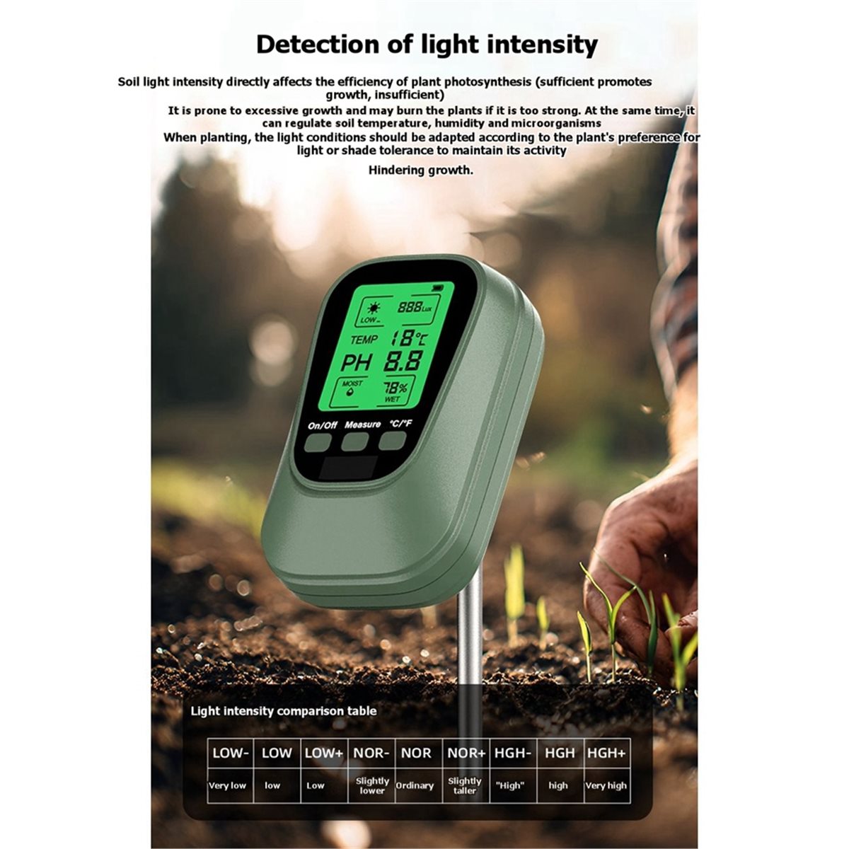 Измеритель pH почвы DT75BG 4-в – обзор и цена Soil Ph Meter