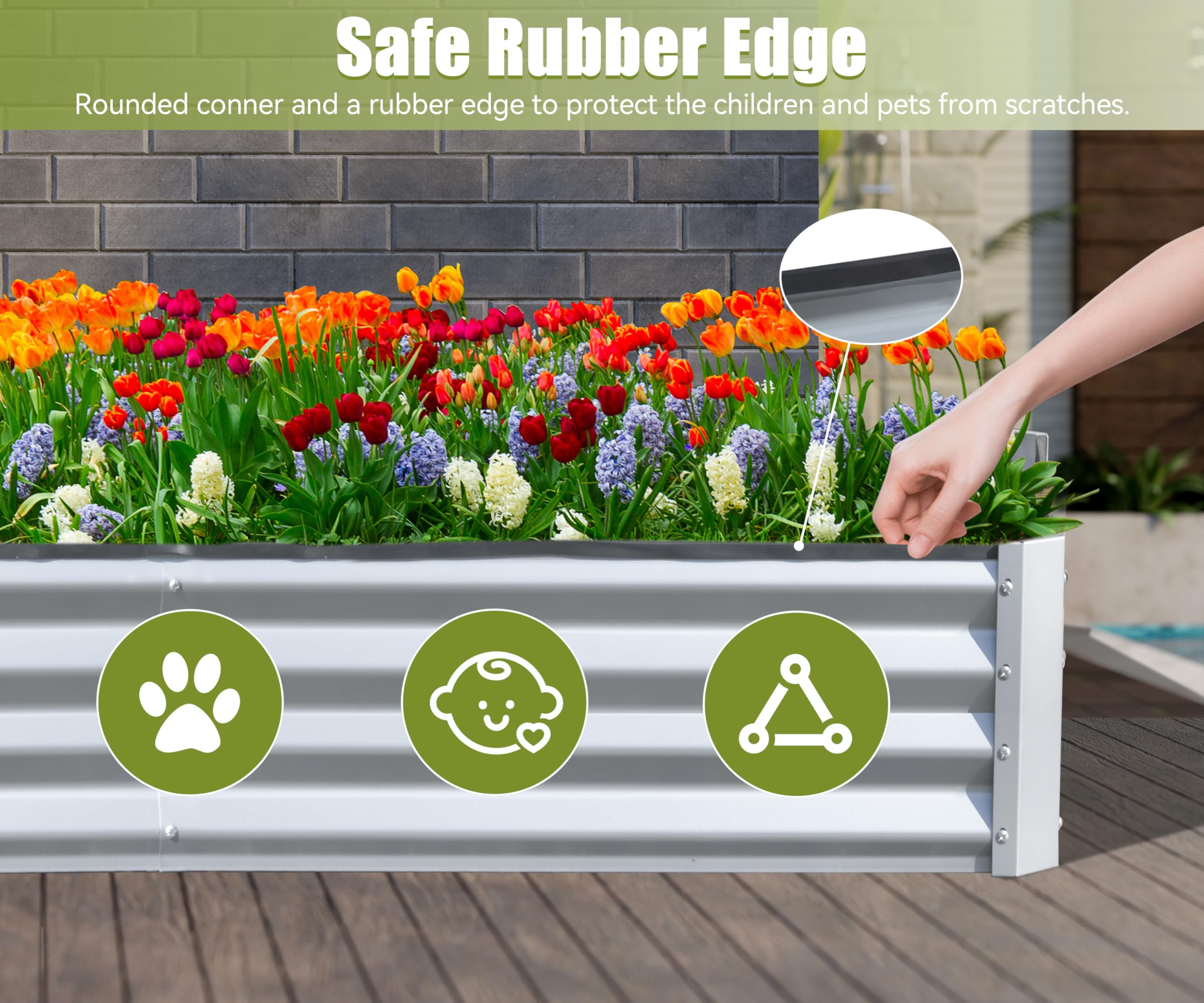 Оцинкованная приподнятая грядк – обзор и цена Raised Bed Planter Box