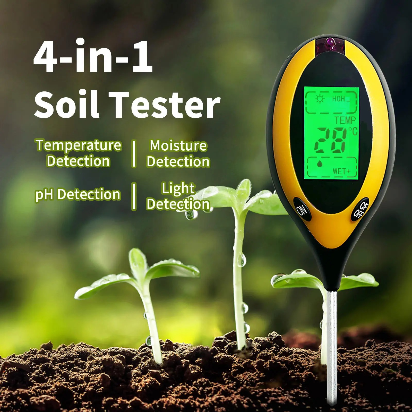 Портативный тестер pH и влажно – обзор и цена Soil Ph Meter