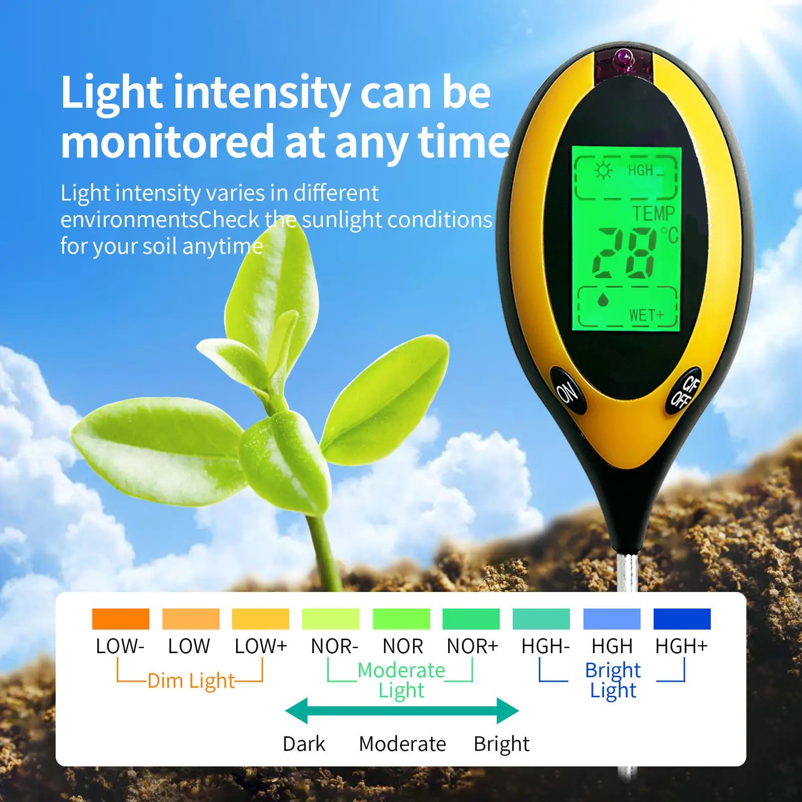 Портативный тестер pH и влажно – обзор и цена Soil Ph Meter