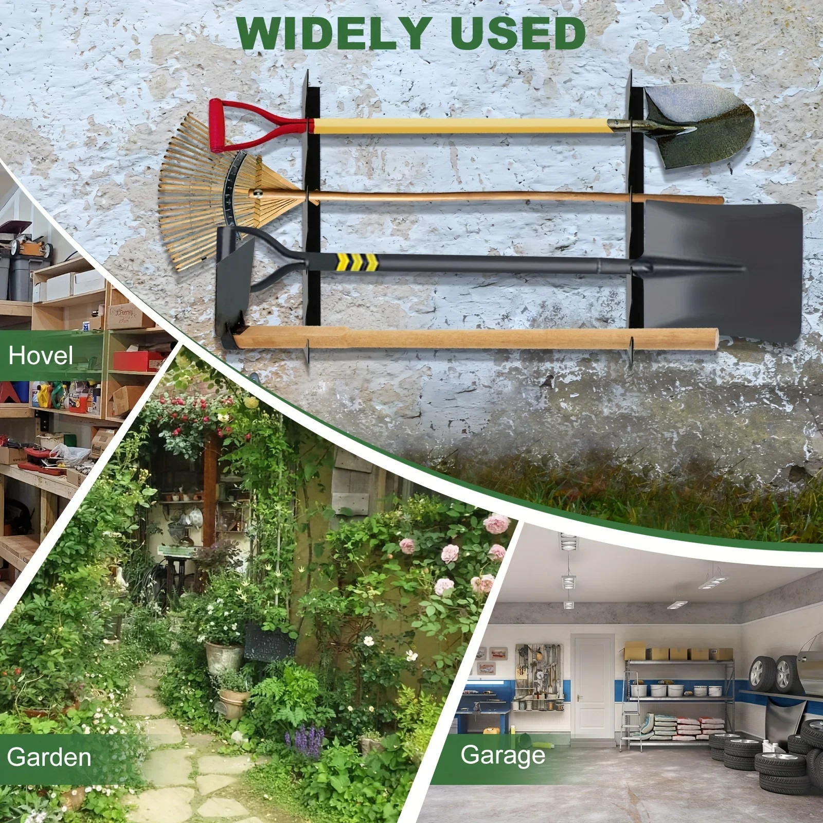 Настенный металлический держат – обзор и цена Gardening Tools Organiser