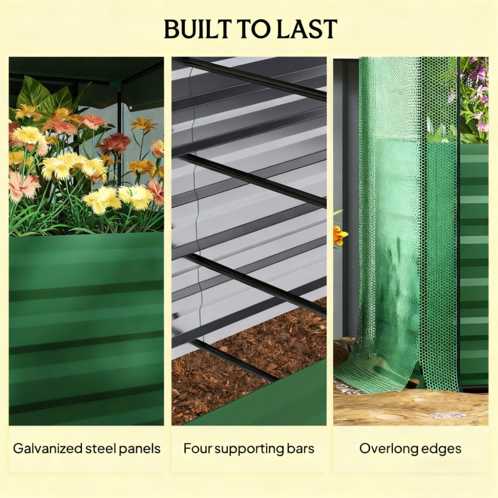 Грядка с открытым дном, оцинко – обзор и цена Raised Bed Planter Box