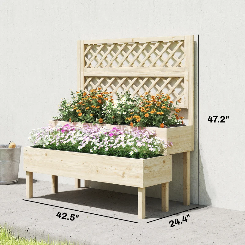 Приподнятая грядка для патио,  – обзор и цена Raised Bed Planter Box