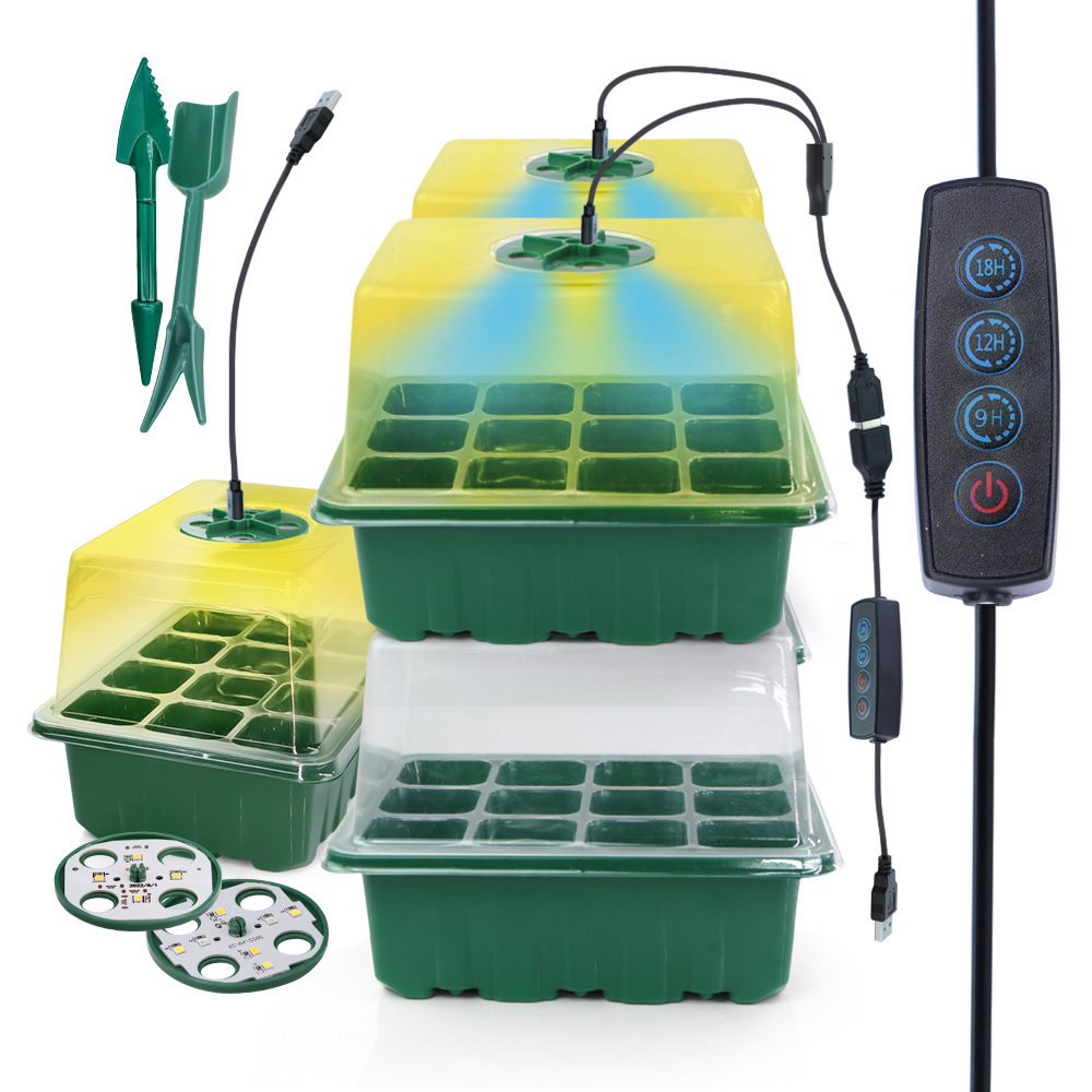 Светодиодные детские горшки с  – обзор и цена Seed Starter Trays