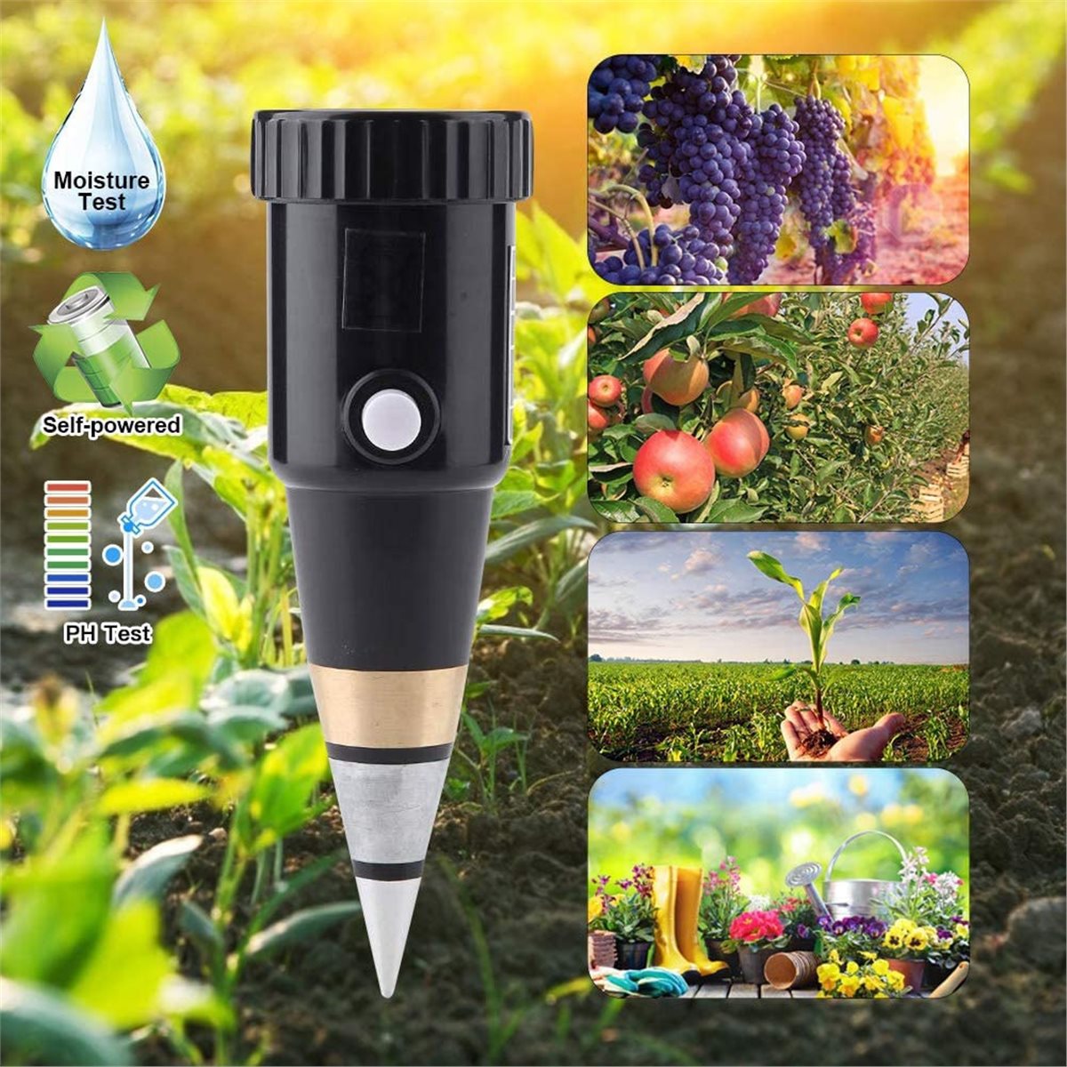 Измеритель pH и влажности почв – обзор и цена Soil Ph Meter